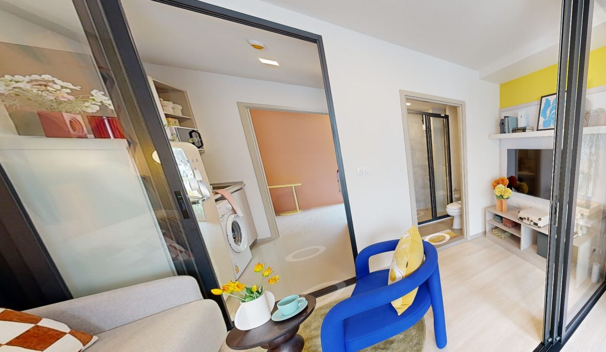 ทางเข้าครัว ห้องนั่งเล่น ห้องน้ำ